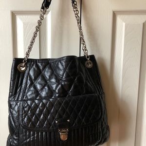 Coach Poppy Quilted Black Leather Bag Limited